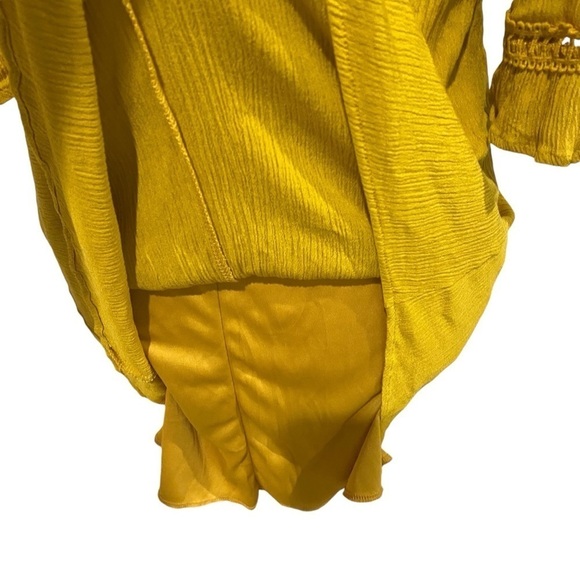 Naïf Midi Dress Sz PS Mustard Yellow - Picture 13 of 14